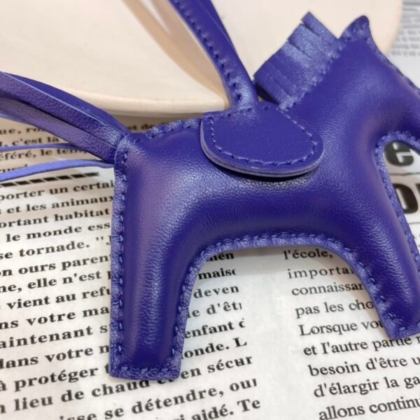 Saudi Arabia Riyadh 187 Factory Rodeo Bag Charms Blue Electric Lambskin No.90