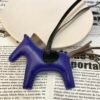 187 Factory Rodeo Charms Images No.89 Blue Electric / Etoupe Lambskin