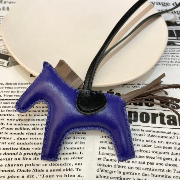 187 Factory Rodeo Charms Images No.89 Blue Electric / Etoupe Lambskin