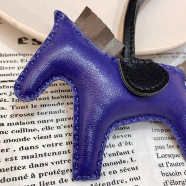 187 Factory Rodeo Charms Images No.89 Blue Electric / Etoupe Lambskin