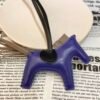 187 Factory Rodeo Charms Images No.89 Blue Electric / Etoupe Lambskin