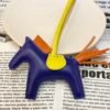 Russia Moscow 187 Factory No.88 Lambskin Blue Electric / Orange Rodeo Bag Charms