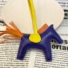 Russia Moscow 187 Factory No.88 Lambskin Blue Electric / Orange Rodeo Bag Charms