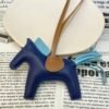 Kuwait 187 Factory Rodeo Bag Charms Lambskin Blue Presse / Blue Atoll No.87