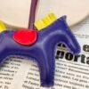 Hong Kong 187 Factory No.85 Lambskin Blue Electric / Lime B Rodeo Bag Charms