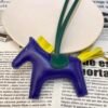 Full Handmade 187 Factory Rodeo Bag Charms Lambskin Blue Electric / Lime No.83
