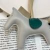 Qatar Doha 187 Factory Rodeo Bag Charms No.78 Lambskin Gris Pearl / Gris Tourterelle