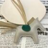 Qatar Doha 187 Factory Rodeo Bag Charms No.78 Lambskin Gris Pearl / Gris Tourterelle