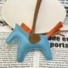 187 Factory Rodeo Charms Price No.77 Blue Atoll / Feu Orange Lambskin