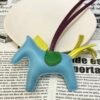Russia Moscow 187 Factory Rodeo Bag Charms No.75 Lambskin Blue Atoll / Lime B
