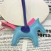 Hong Kong 187 Factory Rodeo Bag Charms Lambskin Blue Atoll / Fuschia No.73