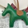 USA New York 187 Factory Rodeo Bag Charms Lambskin Vert Vertigo / Rouge H No.72