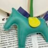 Russia Moscow 187 Factory No.65 Vert Verone / Blue Electric Lambskin Rodeo Bag Charms