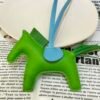 Full Handmade 187 Factory Rodeo Bag Charms No.63 Lambskin Vert Criquet / Vert Bambou