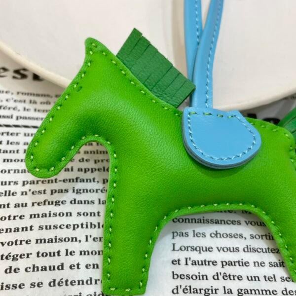 Full Handmade 187 Factory Rodeo Bag Charms No.63 Lambskin Vert Criquet / Vert Bambou