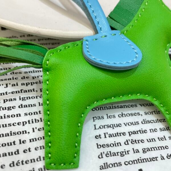 Full Handmade 187 Factory Rodeo Bag Charms No.63 Lambskin Vert Criquet / Vert Bambou