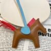 187 Factory No.61 Gold / Rouge Casaque Lambskin Rodeo Bag Charms