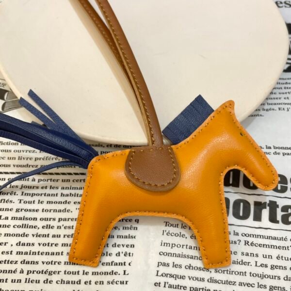 Full Handmade 187 Factory Rodeo Bag Charms Jaune D’or / Deep Blue B No.56