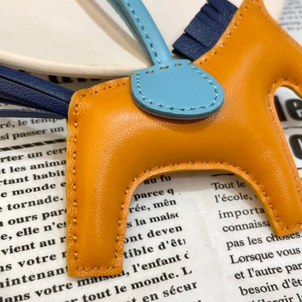 Indonesia Jakarta 187 Factory Jaune D’or / Deep Blue Lambskin Rodeo Bag Charms No.55