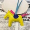 187 Factory Lime / Fuschia Lambskin No.53 Rodeo Bag Charms
