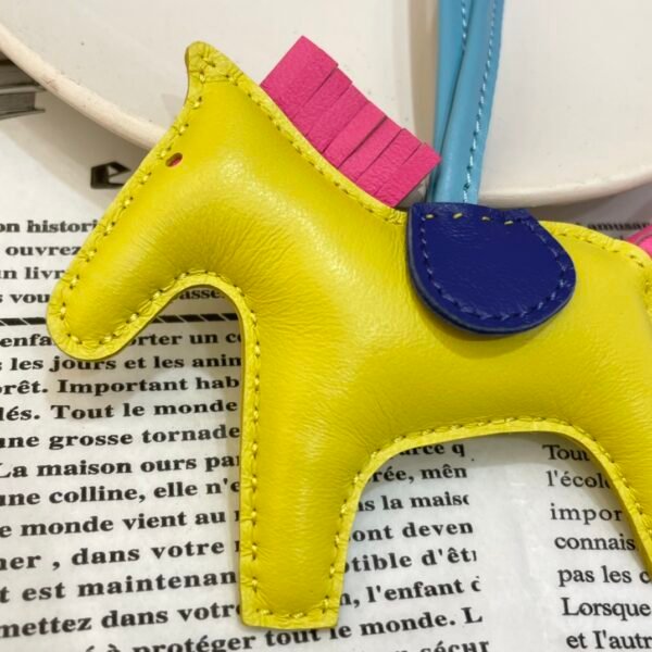 187 Factory Lime / Fuschia Lambskin No.53 Rodeo Bag Charms