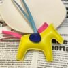 187 Factory Lime / Fuschia Lambskin No.53 Rodeo Bag Charms