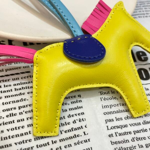 187 Factory Lime / Fuschia Lambskin No.53 Rodeo Bag Charms