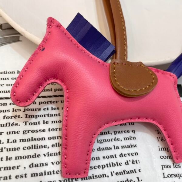 UAE Dubai 187 Factory No.45 Lambskin Rose Azalee / Blue Electric Rodeo Bag Charms 