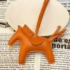 Fulll Handmade 187 Factory Orange Lambskin Rodeo Bag Charms No.43