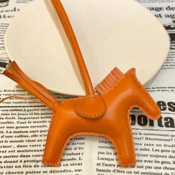 Fulll Handmade 187 Factory Orange Lambskin Rodeo Bag Charms No.43
