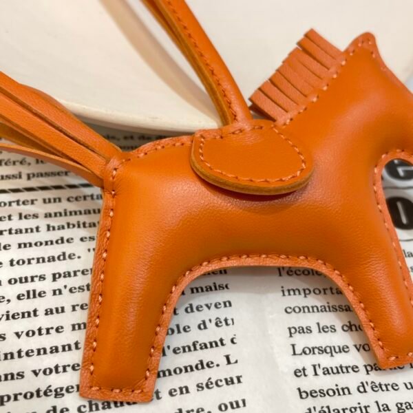 Fulll Handmade 187 Factory Orange Lambskin Rodeo Bag Charms No.43