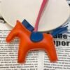 187 Factory Rodeo Charms Images Lambskin Feu Orange / Blue Azteque No.40