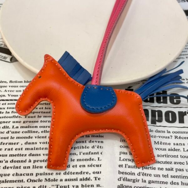 187 Factory Rodeo Charms Images Lambskin Feu Orange / Blue Azteque No.40