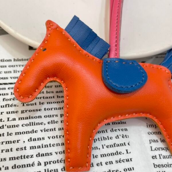 187 Factory Rodeo Charms Images Lambskin Feu Orange / Blue Azteque No.40