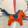 187 Factory Rodeo Charms Images Lambskin Feu Orange / Blue Azteque No.40