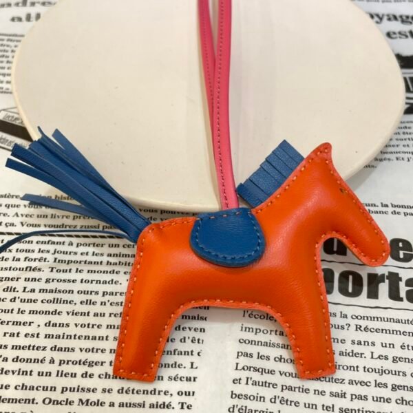 187 Factory Rodeo Charms Images Lambskin Feu Orange / Blue Azteque No.40