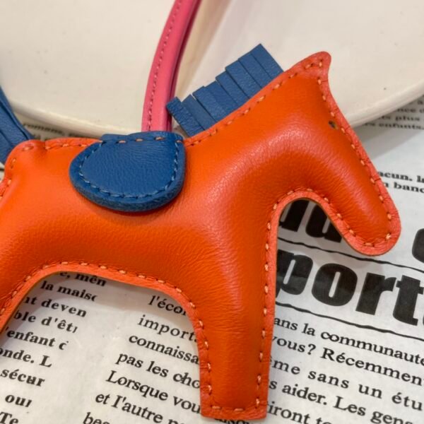 187 Factory Rodeo Charms Images Lambskin Feu Orange / Blue Azteque No.40