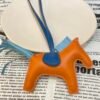 Australia Sydney 187 Factory Rodeo Bag Charms Lambskin Orange / Blue Atoll No.37