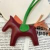 Full Handmade 187 Factory No.35 Lambskin Rouge H / Crevette Rodeo Bag Charms
