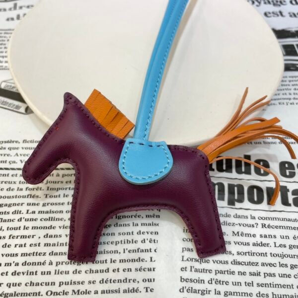 Korea Seoul 187 Factory No.32 Lambskin Violet / Orange Rodeo Bag Charms