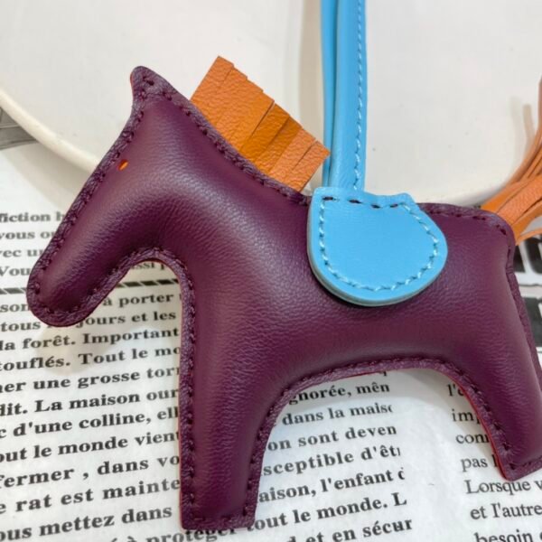 Korea Seoul 187 Factory No.32 Lambskin Violet / Orange Rodeo Bag Charms