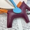 Korea Seoul 187 Factory No.32 Lambskin Violet / Orange Rodeo Bag Charms