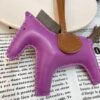 Hong Kong 187 Factory Rodeo Bag Charms No.30 Lambskin Cyclamen / Etoupe