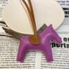 Hong Kong 187 Factory Rodeo Bag Charms No.30 Lambskin Cyclamen / Etoupe