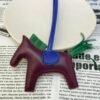 USA New York 187 Factory Rodeo Bag Charms Lambskin Violet / Vert Vertigo No.26