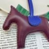 USA New York 187 Factory Rodeo Bag Charms Lambskin Violet / Vert Vertigo No.26