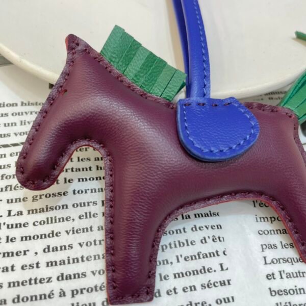 USA New York 187 Factory Rodeo Bag Charms Lambskin Violet / Vert Vertigo No.26