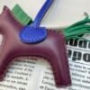 USA New York 187 Factory Rodeo Bag Charms Lambskin Violet / Vert Vertigo No.26