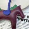 USA New York 187 Factory Rodeo Bag Charms Lambskin Violet / Vert Vertigo No.26