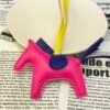 187 Factory Rose Shocking / Blue Electric B Lambskin Rodeo Bag Charms No.23